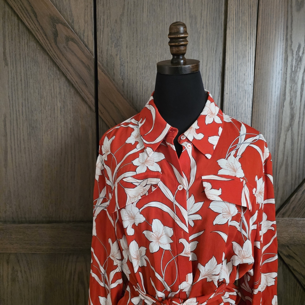 Reiss Tilda Scarlet Floral Dress - Picture 2 of 4